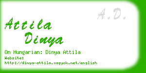 attila dinya business card